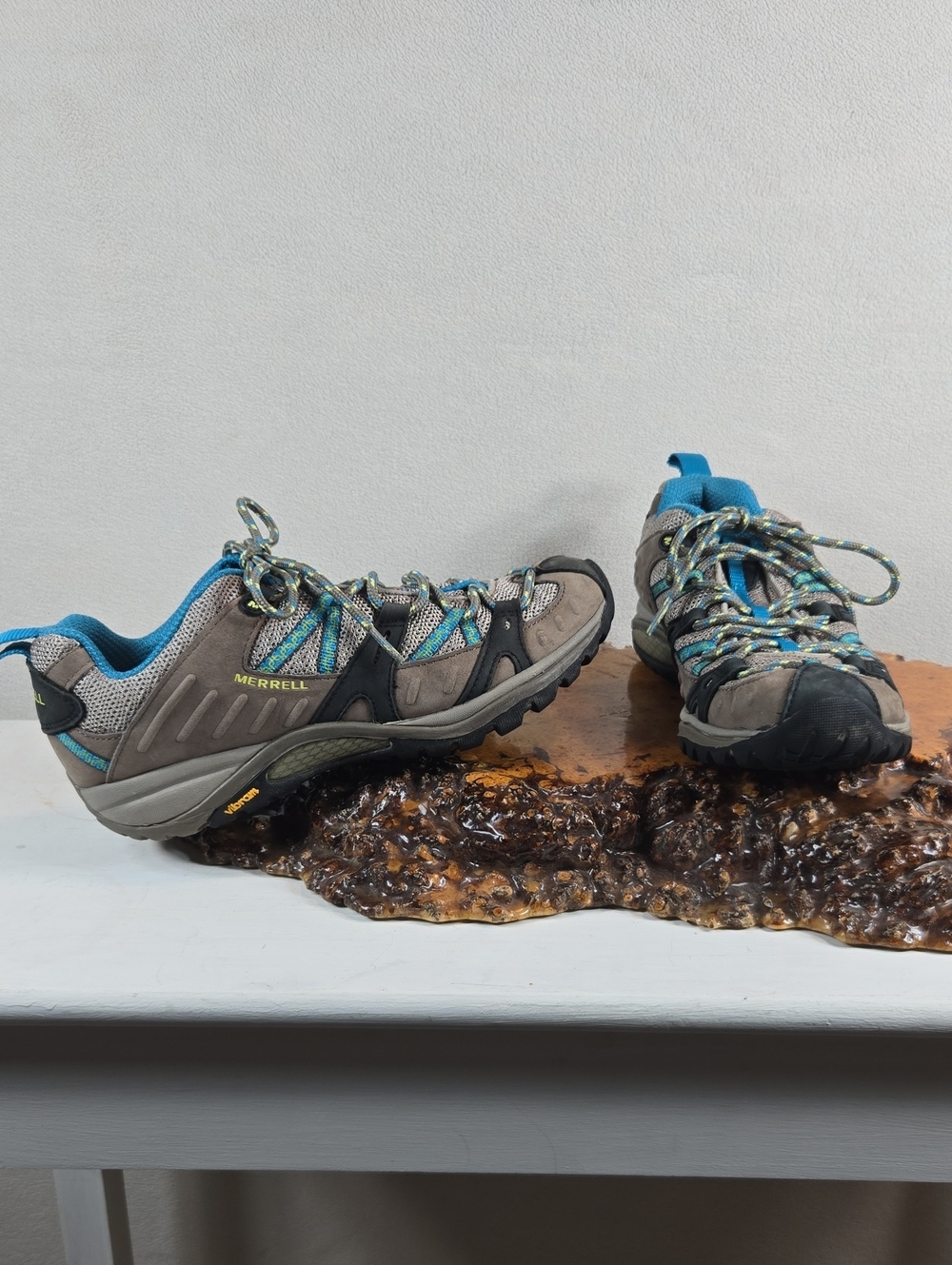 Merrell Women's Gray and Blue Trail Sneakers